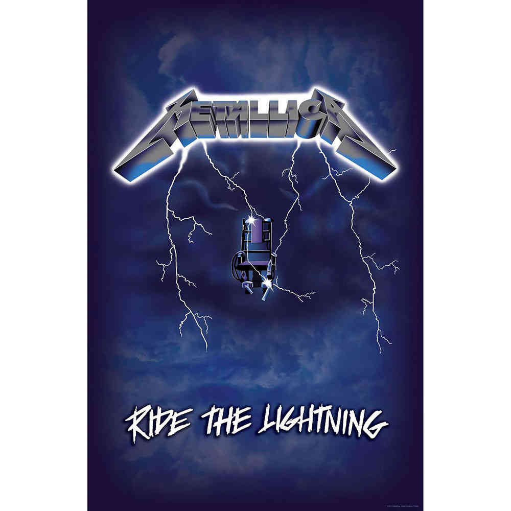 Metallica - Ride The Lightning Textile Poster - Multicolours
